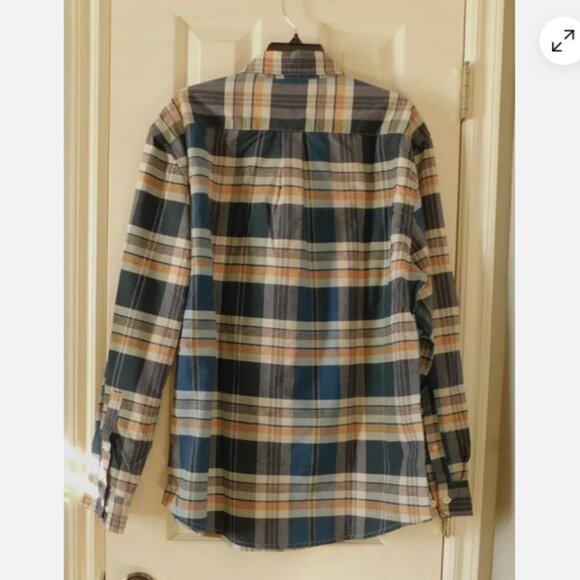 U.S. POLO ASSN. Mens Blue Multicolor Plaid Button Up Shirt Long Sleeve Size XL - Picture 2 of 4